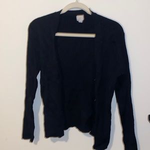 A New day black long sleeve ribbed cardigan